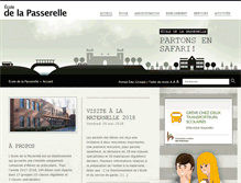 Tablet Screenshot of delapasserelle.csp.qc.ca